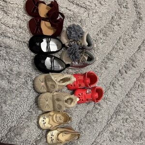 Koala Kids Baby Shoes Set - Red, Black, Gray, Cream